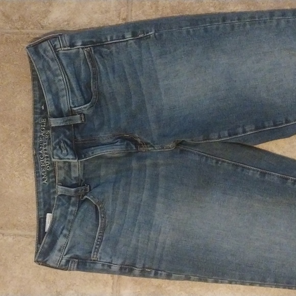 American Eagle Next Level Stretch Jegging Jeans Women 6 Mid Rise Blue - Picture 2 of 8